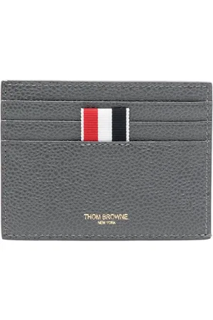Thom Browne Kartenetui mit gekörnter Ledertextur