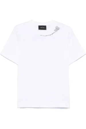 Simone Rocha T-Shirt mit Blumenverzierung