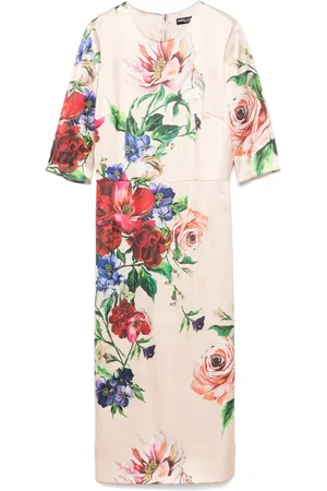 Dolce & Gabbana Kleid mit Blumen-Print