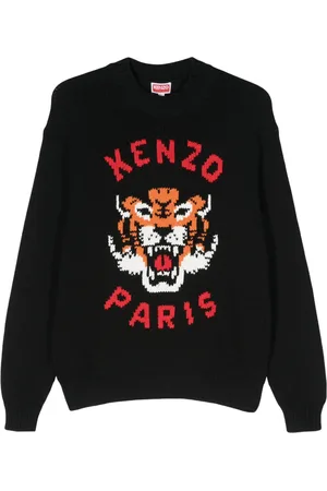 Kenzo Grob gestrickter Lucky Tiger Pullover