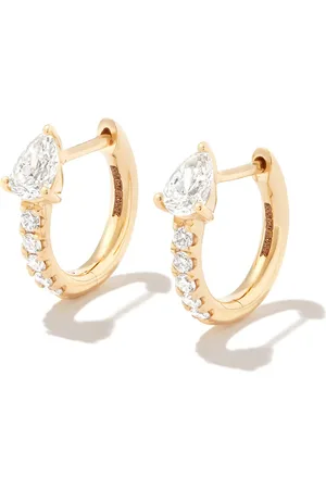 Anita 18kt Gelbgoldcreolen mit Diamant
