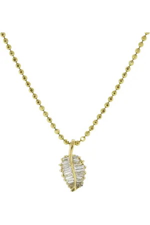 Anita 18kt Gelbgoldhalskette mit Diamanten