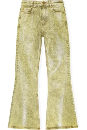 Ganni Jeans mit ausgewaschenem Effekt