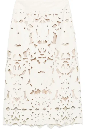 FORTE FORTE Midirock mit Blumenmotiv