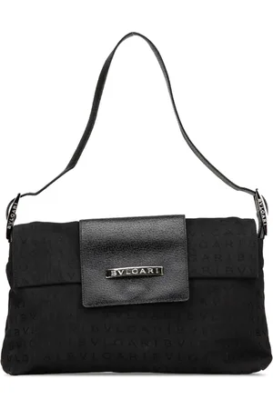 Bvlgari 2000-2024 Logomania Ingrid Schultertasche aus Canvas
