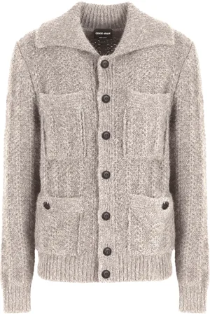 Giorgio Armani Cardigan mit Zopfmuster