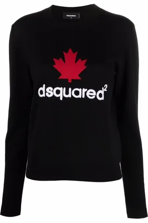 Dsquared2 Gestrickter Pullover mit Ahornblatt