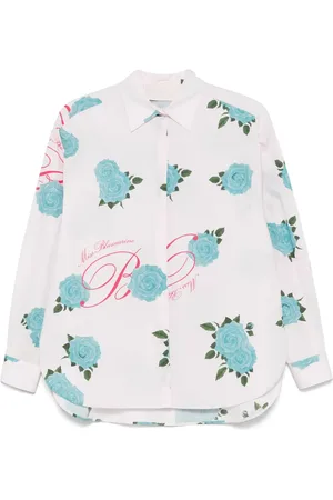 MISS BLUMARINE Hemd mit Blumen-Print