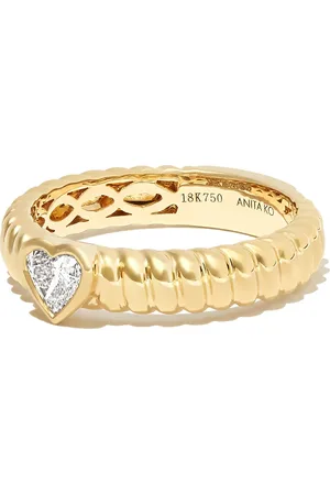 Anita 18kt Gelbgoldring mit Diamanten