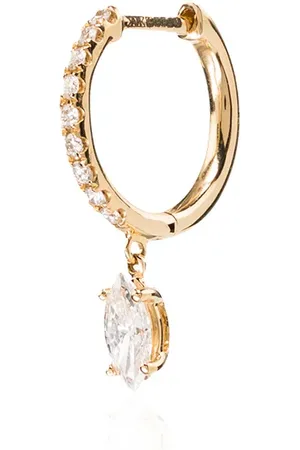 Anita 18kt Gelbgoldcreole mit Diamanten