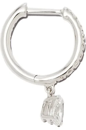 Anita 18kt Weißgoldcreole mit Diamanten