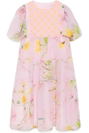 Eirene Chiffonkleid mit Blumen