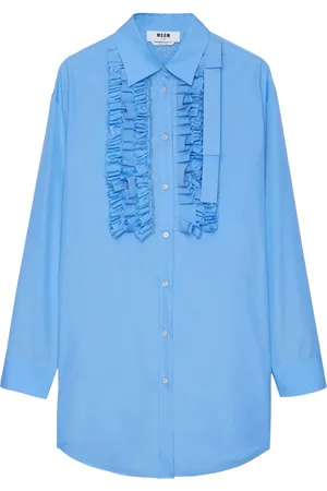 Msgm Gerüschtes Popeline-Kleid