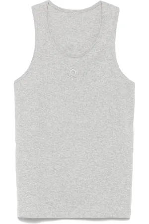 Marine Serre Crescent Moon Tanktop mit Stickerei