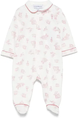 Emporio Armani Pyjama mit Logo-Print