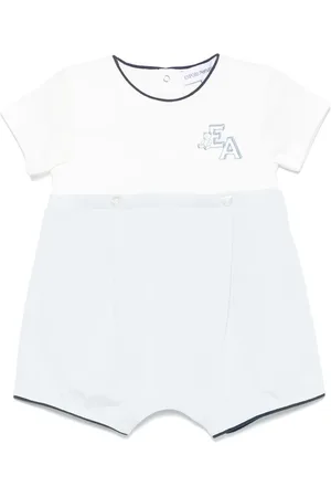 Emporio Armani Strampler mit Logo-Patch