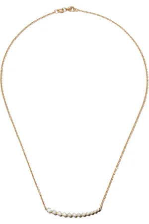 Anita 18kt Gelbgoldhalskette mit Diamanten