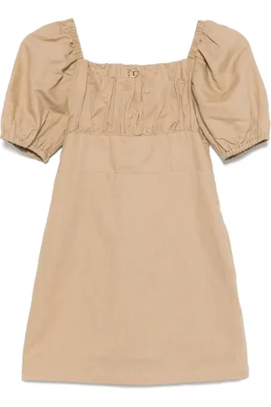 Twin-Set Kleid mit Logo-Schild