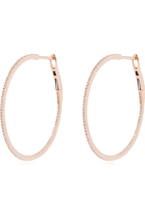 Dana Rebecca Designs 14kt Rotgoldcreolen mit Diamanten
