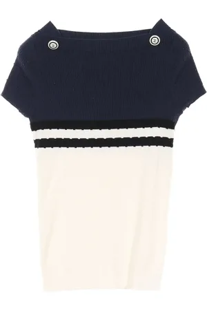 CHANEL 1986-1988 zweifarbiges Top
