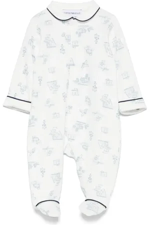 Emporio Armani Pyjama mit Logo-Print