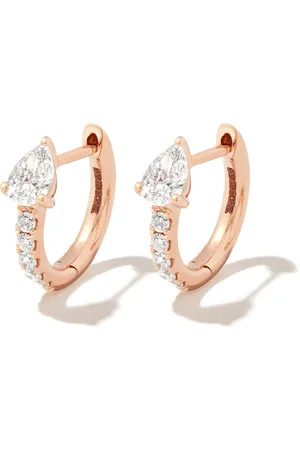 Anita 18kt Rotgoldcreolen mit Diamanten