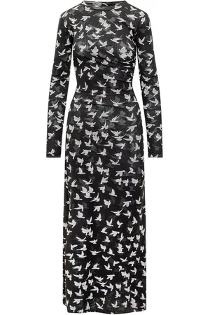 Stella McCartney Midikleid mit grafischem Print
