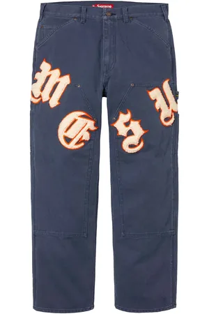 Supreme Old English Canvas Double Knee Painter "FS 25 - Navy" Hose