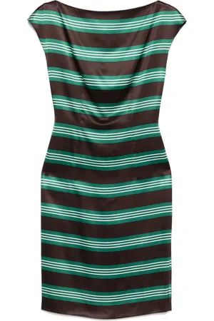 Prada Gestreiftes Midikleid