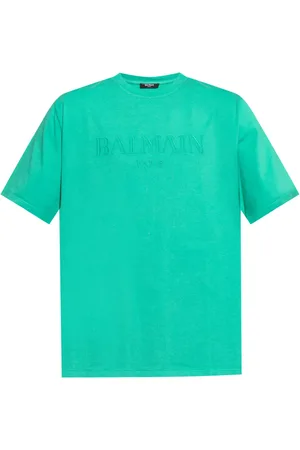 Balmain T-Shirt mit Logo-Prägung