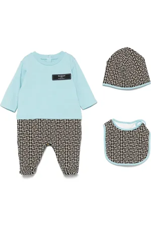 Balmain Strampler mit PB-Monogramm (3er-Set)