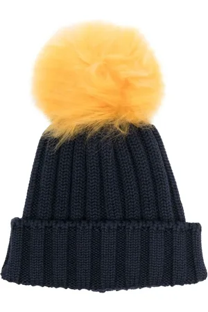 Woolrich Gerippte Bommelmütze