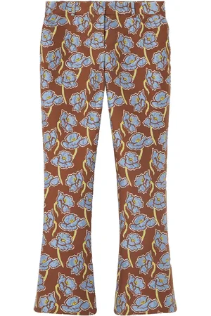 VERSACE Ausgestellte Poppies Jacquard-Hose