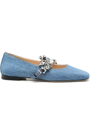 Mach & Mach Ballerinas mit Herzanhänger
