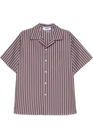 Msgm Gestreiftes Hemd aus Popeline