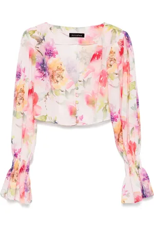 ACTUALEE Bluse mit Blumen-Print
