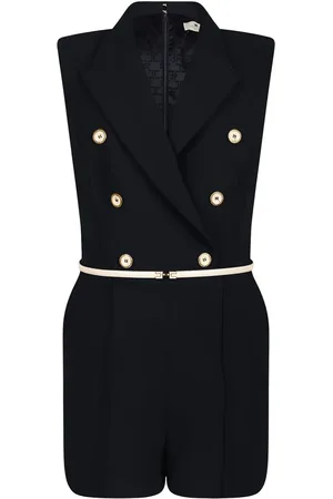 Elisabetta Franchi Playsuit mit Logo-Schild