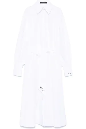 Karl Lagerfeld Midikleid aus Popeline