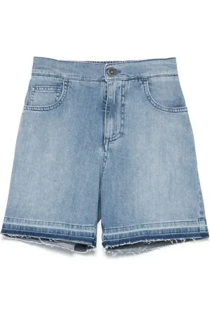 Golden Goose Jeans-Shorts mit Logo-Stickerei