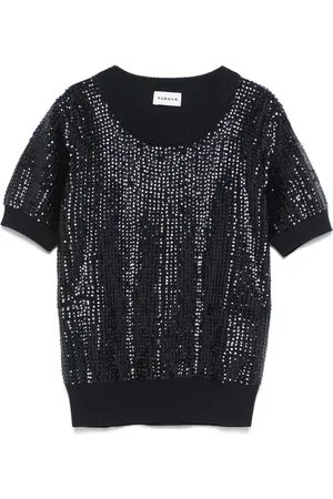 P.A.R.O.S.H. T-Shirt mit Pailletten