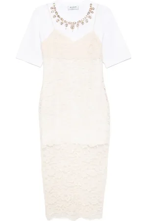 Blugirl Midikleid mit Spitzenstickerei