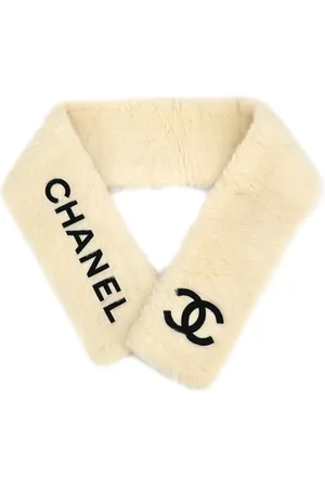 CHANEL 1990-2000s Schal mit CC