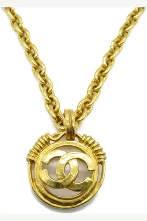 CHANEL 1986-1988 CC Halskette mit Logo-Anhänger