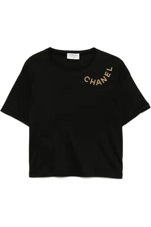 CHANEL 1990-2000s Oberteil mit rundem Ausschnitt