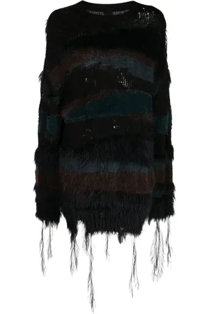 JUUN.J Strickpullover mit Faux-Fur-Detail