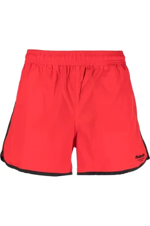 Alexander McQueen Badeshorts mit Logo-Print