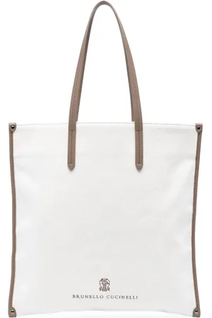 Brunello Cucinelli Tote Bag mit Logo-Stickerei
