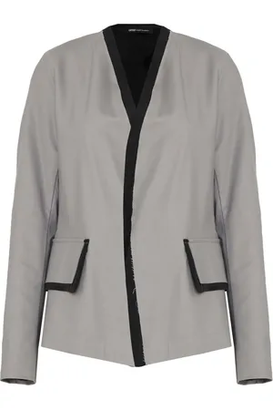 Uma Raquel Davidowicz Kragenlose Jacke mit Distressedbesatz