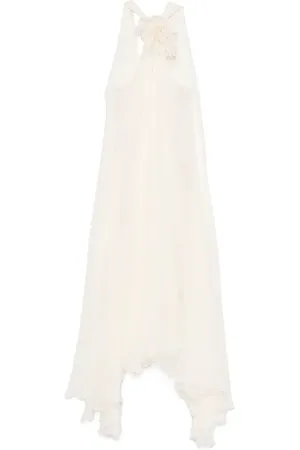 BLUMARINE Maxikleid mit Blumenapplikation