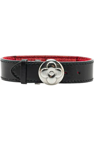 LOUIS VUITTON 2003 Monogramm Wish Armband aus Leder
